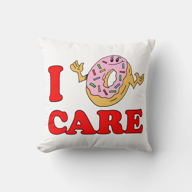Coussin Je Ne M'En Soucie Pas (Doughnut) (Recto)