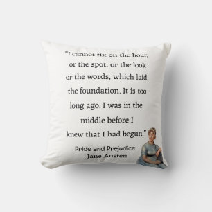 Coussin Je ne peux pas fixer l'heure ou l'endroit Jane Aus