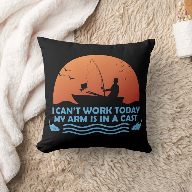 Coussin Je ne peux pas travailler aujourd’hui, mon bras es (Couverture)
