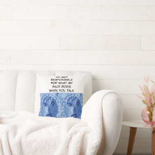 Coussin Je ne suis pas responsable de ce que fait mon visa