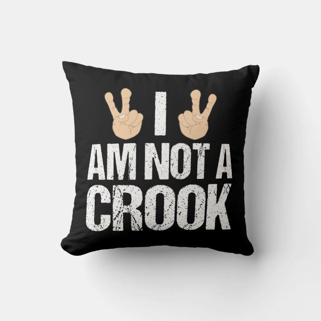 Coussin Je ne suis pas une citation drôle de Richard Nixon (Recto)