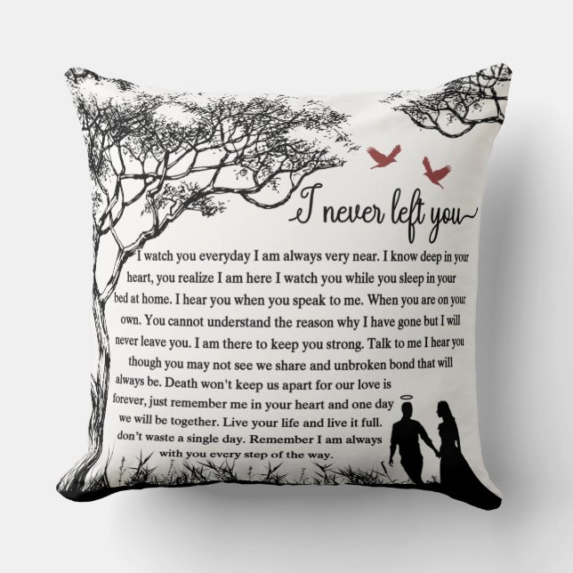 Coussin Je Ne T'Ai Jamais Laissé (Recto)