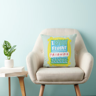 Coussin Je parle couramment les citations FRIENDS™ - Peeph