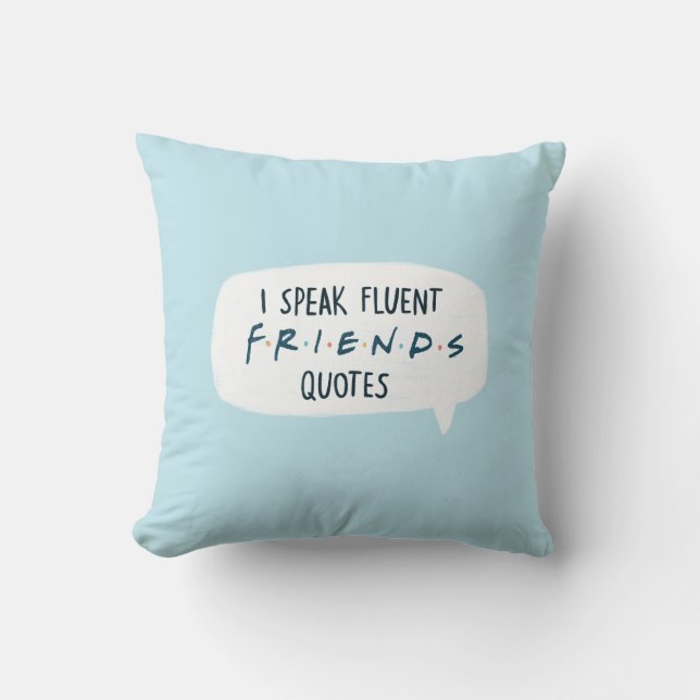 Coussin Je parle des devis Fluent FRIENDS™ (Recto)