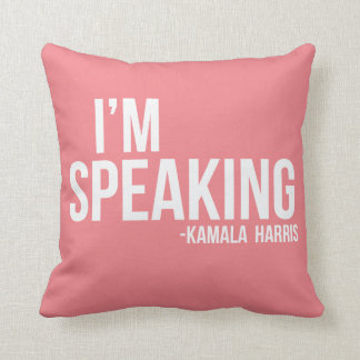Coussin Je parle - Kamal Harris - rose