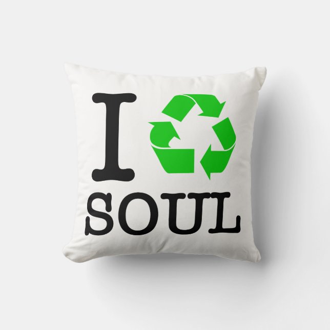 Coussin Je Recycle L'Âme (Recto)