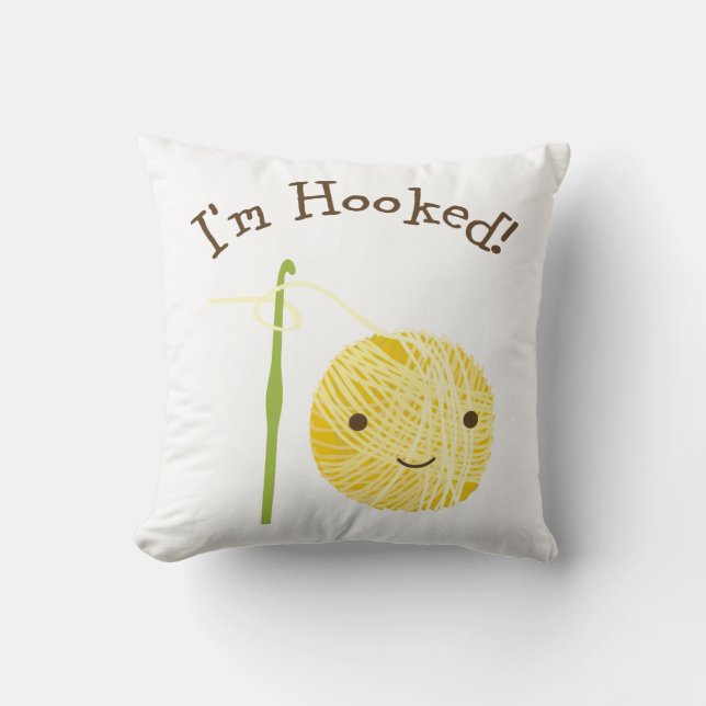 Coussin Je suis accro ! (Recto)