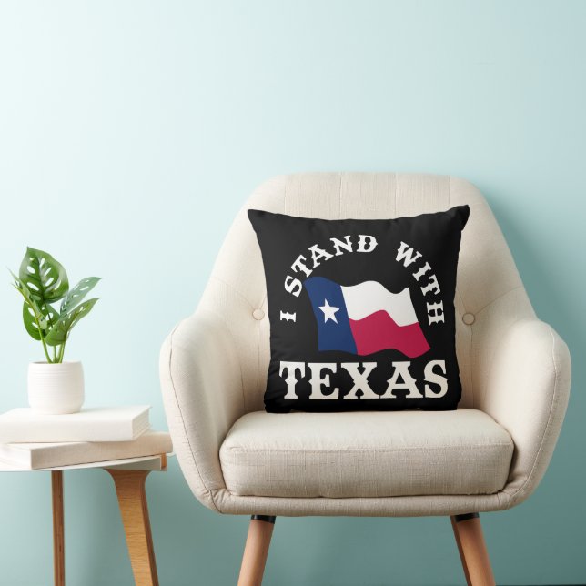 Coussin Je suis avec le Texas (Chaise)