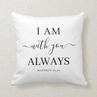 Coussin Je Suis Avec Toi Toujours Un Script De Verbe Chrét