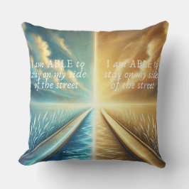 Coussin Je suis CAPABLE - Affirmation Jeu d'oreiller