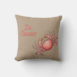 Coussin Je suis Crabby
