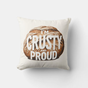 Coussin Je suis croustillant et fier, je fais du pain