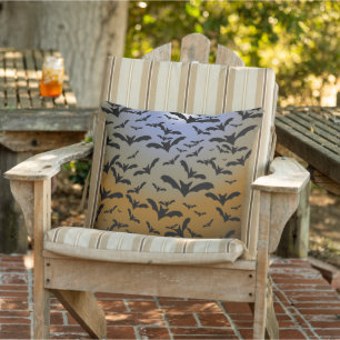Coussin Je suis devenu fou des chauves-souris noires et du