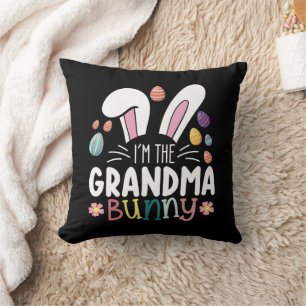 Coussin Je suis La Famille de Pâques Bunny Bunny de grand-