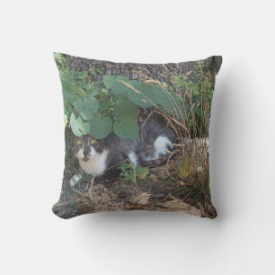 Coussin Je suis le chat invisible