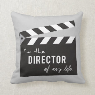 Coussin Je suis le réalisateur de mon clap de vie