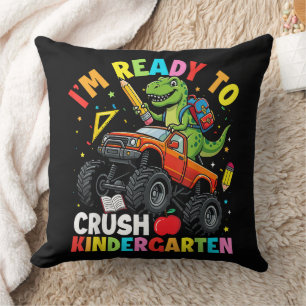 Coussin Je suis prêt à déchirer la maternelle premier jour