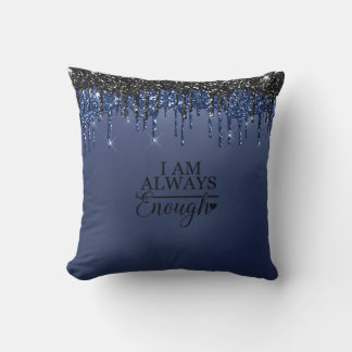 Coussin "Je Suis Toujours Assez" Inspirational Throw oreil