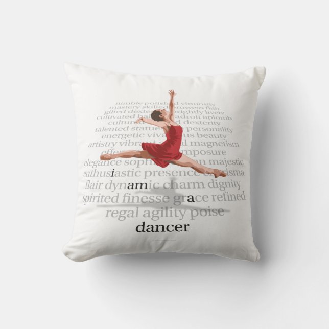 Coussin Je suis un danseur (Recto)