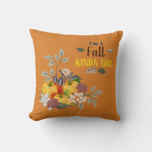 Coussin Je suis une fille d'automne