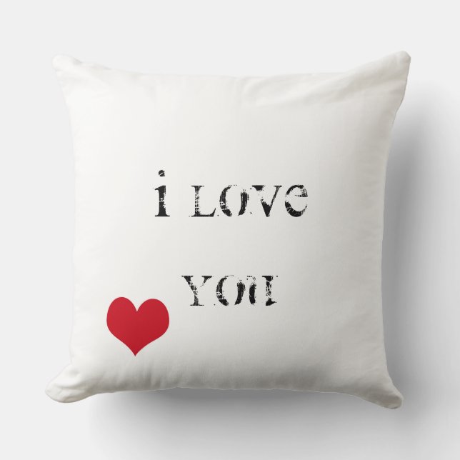 Coussin Je t'aime (Recto)