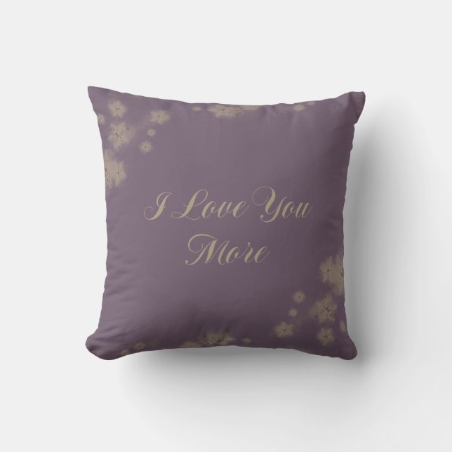 Coussin Je t'aime plus (Recto)