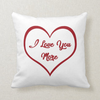 Coussin Je t'aime plus