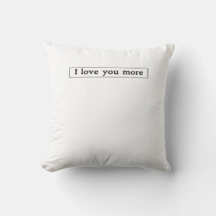 Coussin Je t'aime plus Amour Moderne Esthétique 