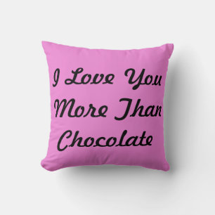 Coussin Je T'Aime Plus Que Le Chocolat
