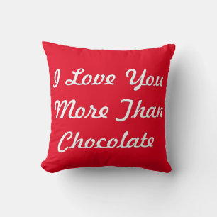 Coussin Je T'Aime Plus Que Le Chocolat