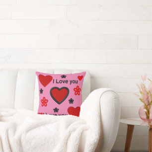 Coussin Je t'aime...plus que n'importe quel mot ne peut di