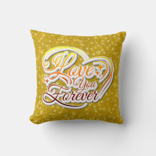 Coussin Je t'aime pour toujours Valentines Day Parties sci
