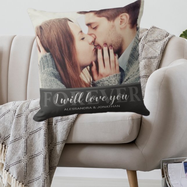 Coussin Je T'Aimerai Pour Jamais Couple Romantique (Créateur téléchargé)