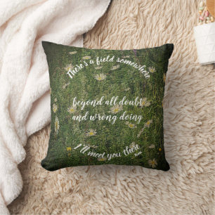 Coussin Je vais vous rencontrer ici Citation Inspirationne