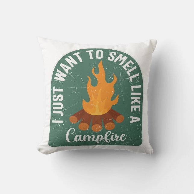 Coussin Je Veux Sentir Comme Un Feu De Campagne (Recto)