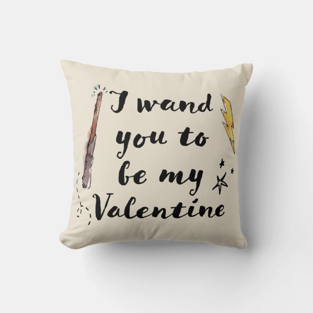 Coussin Je Vous Demande D'Être Ma Valentine (Recto)