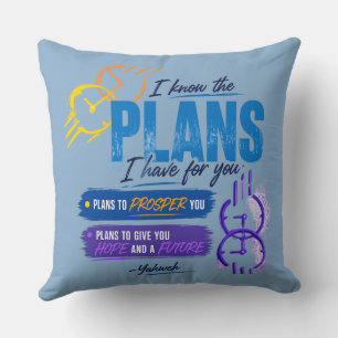 Coussin Jérémie 29:11 Espoir. Objectif. Promesse.