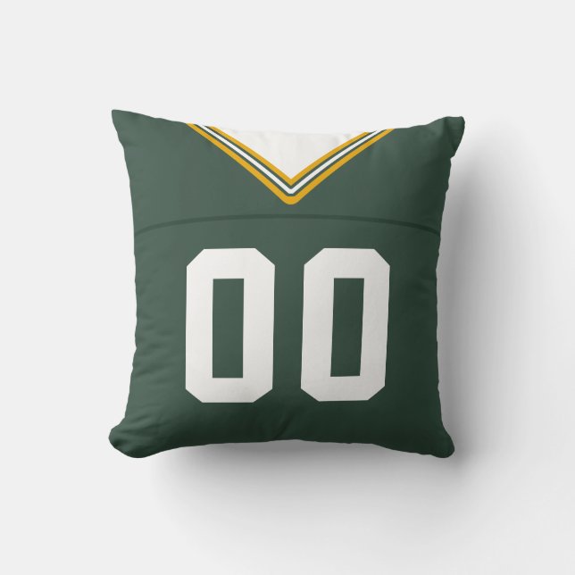 Coussin Jersey Numéro de football personnalisable (Recto)