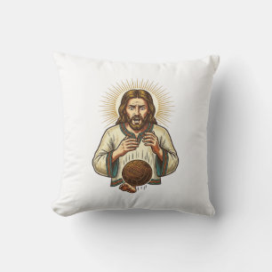 Coussin Jésus a laissé tomber un lourd ballon de médecine 