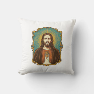 Coussin Jésus Bouchon de Vin Cassé Bouteille Sommelier Par