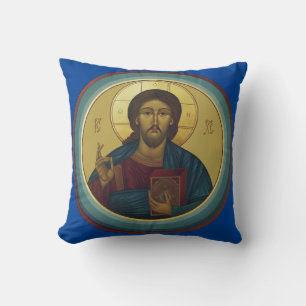 Coussin Jésus-Christ Pantocrator 