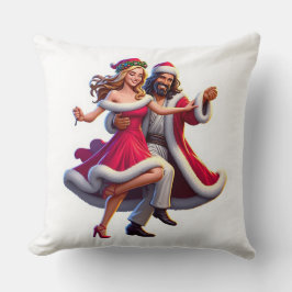 Coussin Jésus Claus Lance L'Oreiller ! Il est prêt à céléb