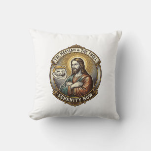 Coussin Jésus Croisant les Bras Emoji de Visage de Troll I
