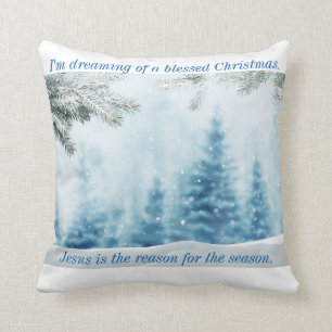 Coussin Jésus est la raison de la collection de saison