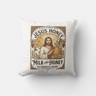 Coussin Jésus Miel Lait Et Miel Jésus Miel Lait Miel 