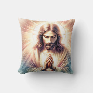 Coussin Jésus priant