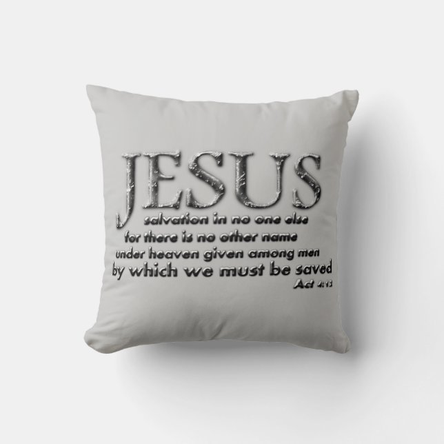 Coussin Jésus, salut dans aucun autre nommé… (Recto)