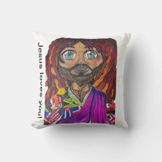 Coussin Jésus t'aime !