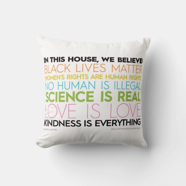 Coussin Jet #KindnessIsEverything Pilllow (Recto)