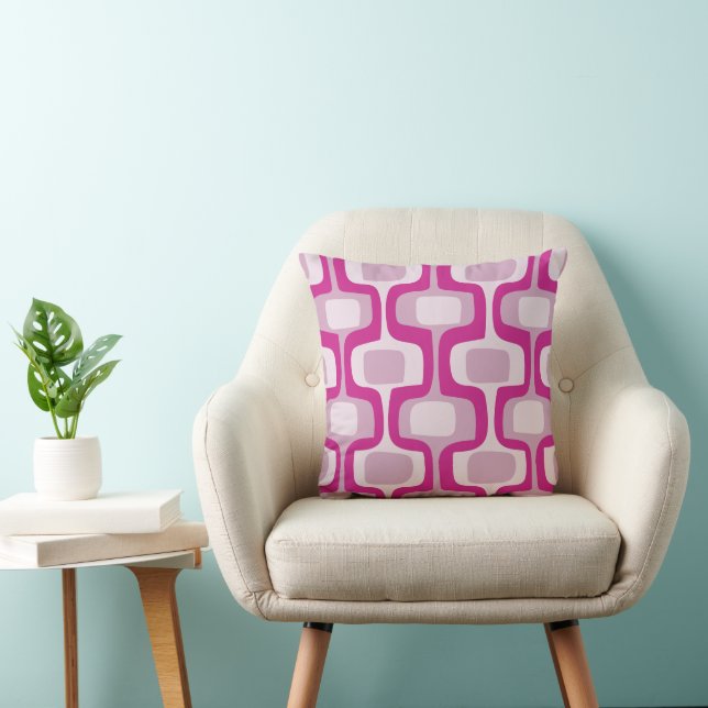Coussin J'étais accro au Motif rétro Hokey Pokey (Chaise)